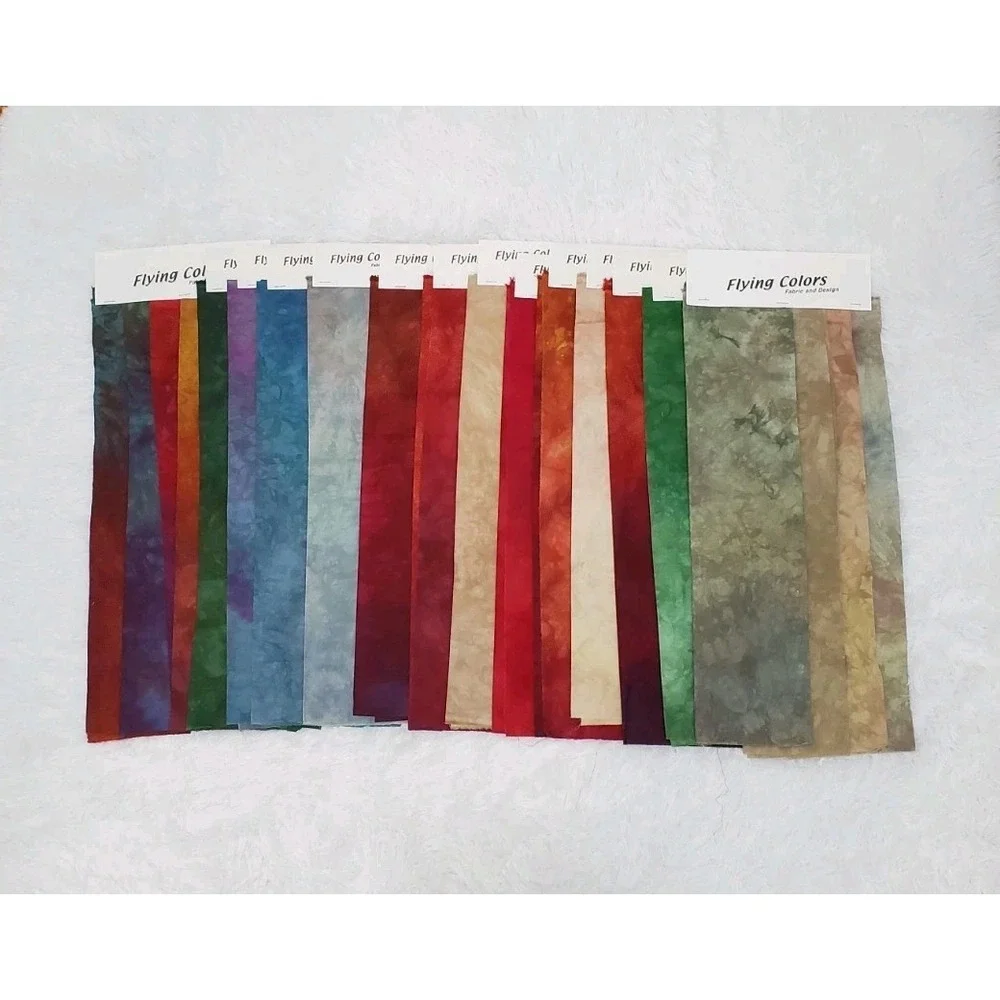 Hand Dyed Fabric By Carolyn Abbott Tie Dye Ombre Quilting 20 Fat Quarters Bundle